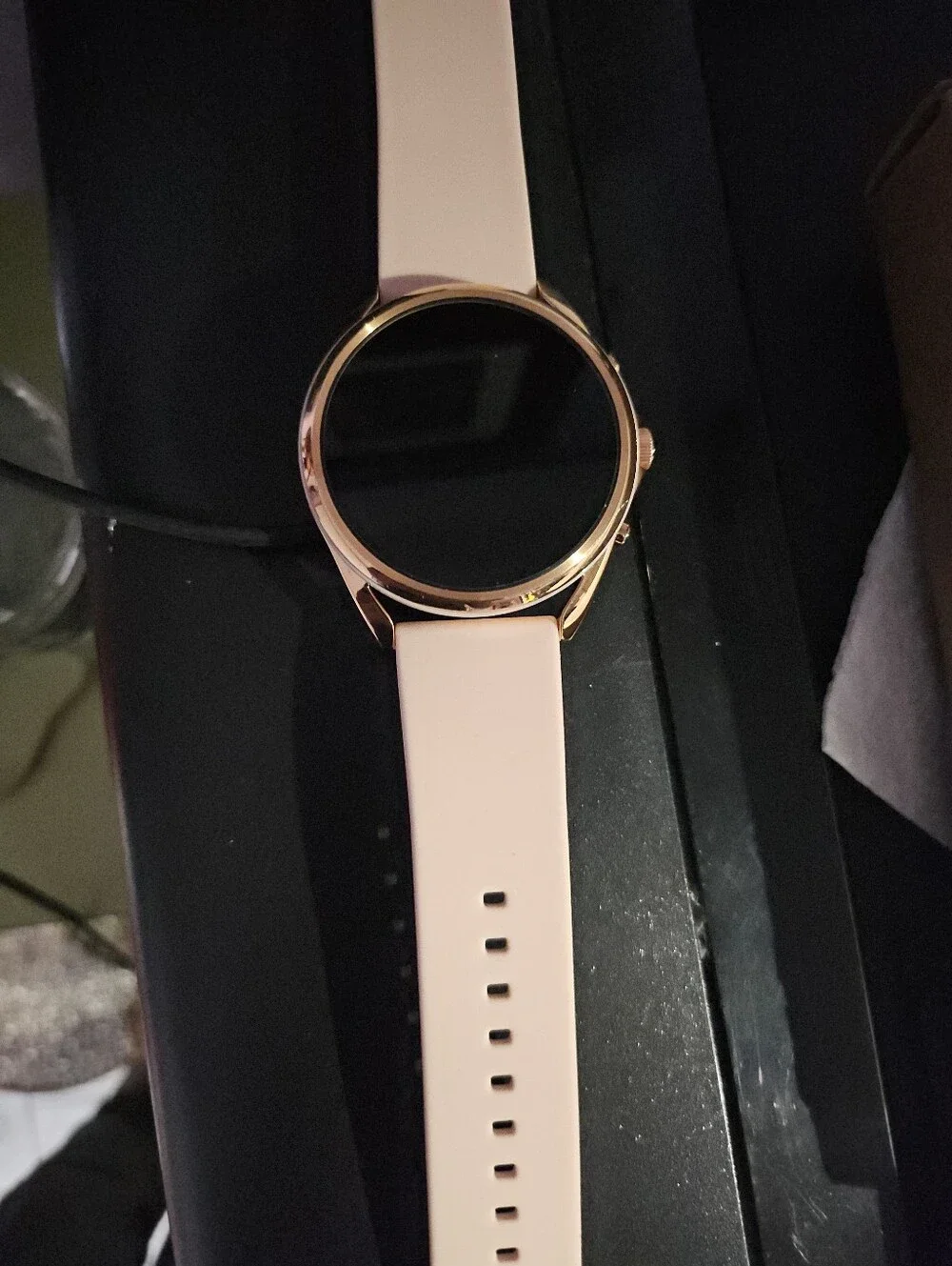 Fossil Gold-Tone Case with Blush Pink Band
